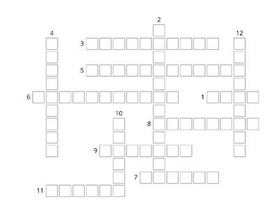 Year 9 Health - Term 2 - Drug Education - Crossword