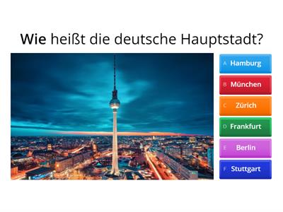 Quiz über Deutschland (+ W-Fragen)