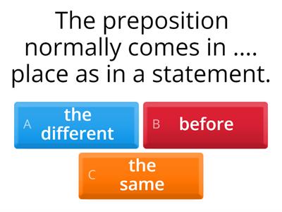 prepositions in wh-questions 