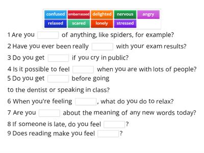 Perspectives Int U1 L1 Vocabulary Feelings