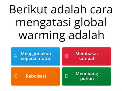 Upaya Mencegah Global Warming