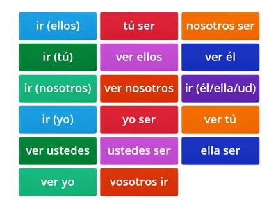 Spanish 2 Imperfect Irregular Verbs ir/ver/ser