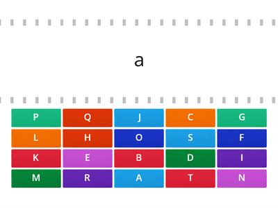 Alphabet - upper lower case match