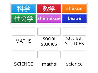 Math, science, social studies
