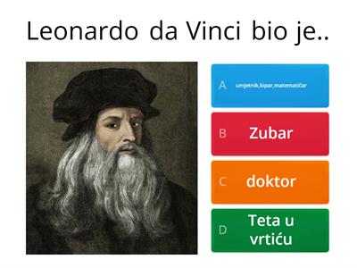  Leonardo da Vinci-kviz