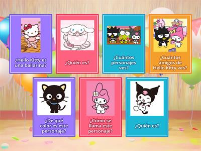 ¿Conoces a Hello Kitty y sus amigos?