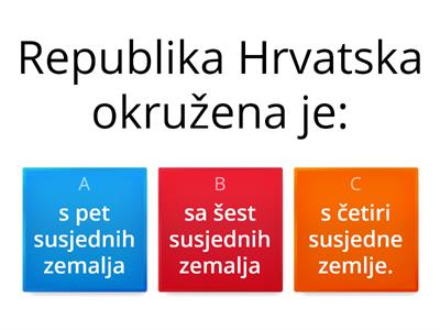 Republika Hrvatske i susjedne države 