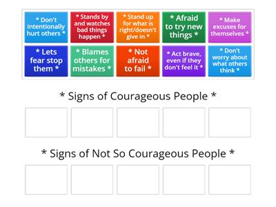 Signs of Courage