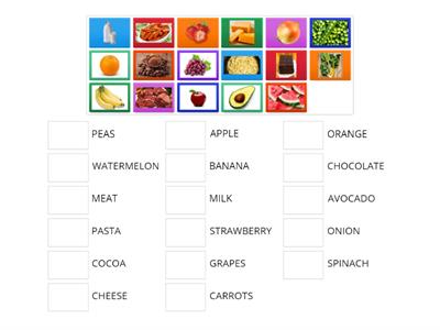 FOOD VOCABULARY_2°grades class 2