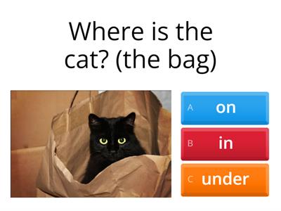 WHERE? – prepositions of place 