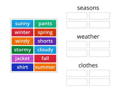 weather,seasons,clothes