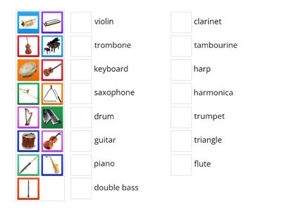 Musical instruments - Project 1 Unit 4.