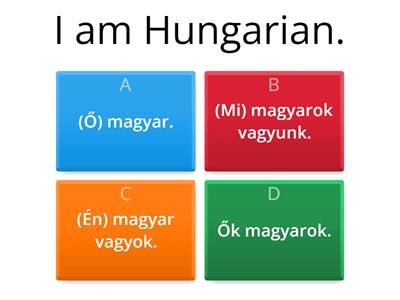 Hungarian #3 - Létige gyakorlása (to be - lenni) 