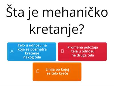 Fizika - kretanje