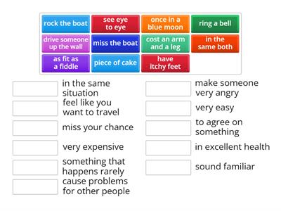 Level 4 - IDIOMS Match