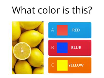Red blue yellow - Pre Kinder