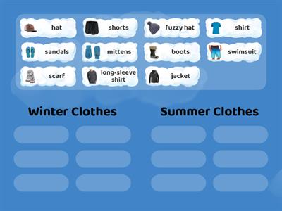 Summer/Winter Clothes sort