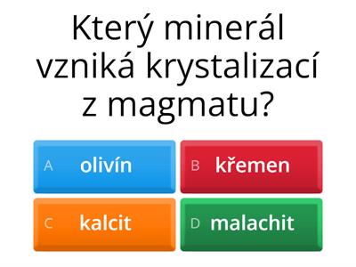 Vznik a vlastnosti minerálů