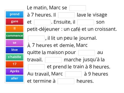 La routine de Marc