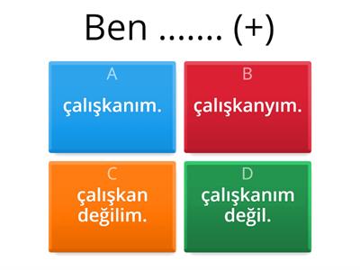 Quiz (İsim Cümlesi)