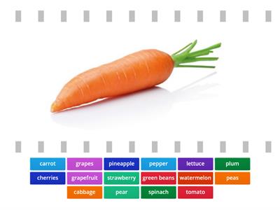 Fruits and vegetables - Match.