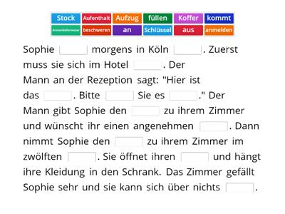 Aktivität 5: Sophies Reise nach Köln