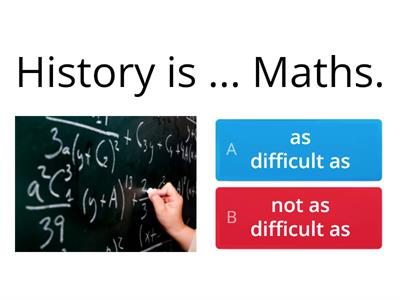 Comparatives as... as / not as ... as