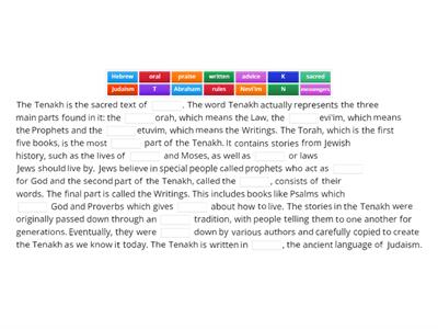 The development and significance of a sacred text - the Tenakh