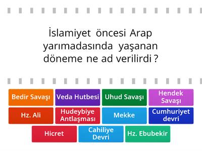 İslam Tarihi 6.sınıf 
