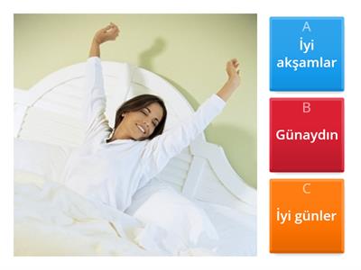 Sabah/öğle/akşam/gece