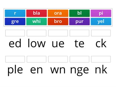 Colours spelling 1