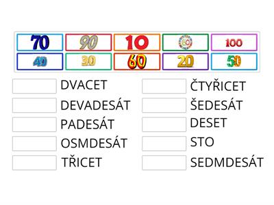 ČÍSLICE 10 - 100