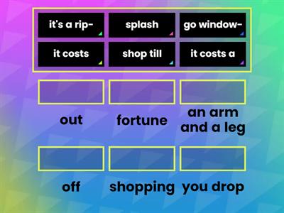 Idioms about shopping