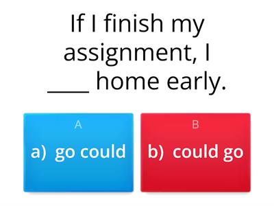 Modals of Possibility Quiz 1