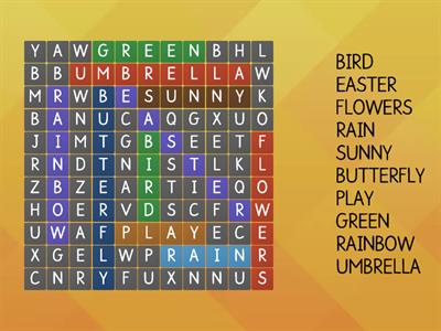 Spring Wordsearch