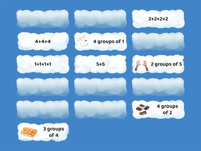 Repeated Addition Match Up