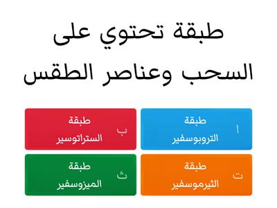  طبقات الغلاف الجوي 