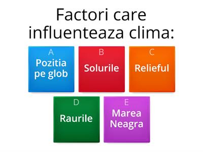 Clima Romaniei. Factori genetici