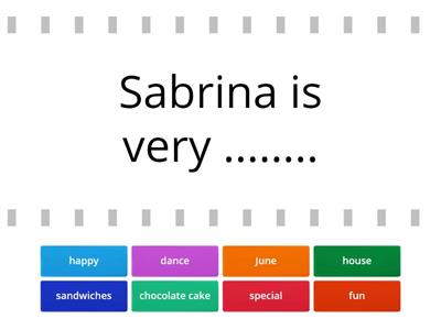 Sabrina's special day