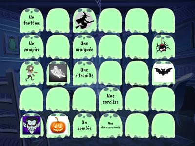 Halloween : Vocabulaire 