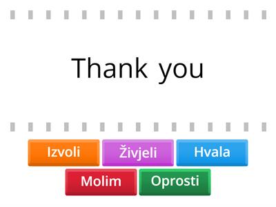 Let's learn Croatian words!