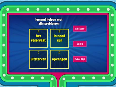 A Gameshow quiz Nieuwsbegrip tijgers 