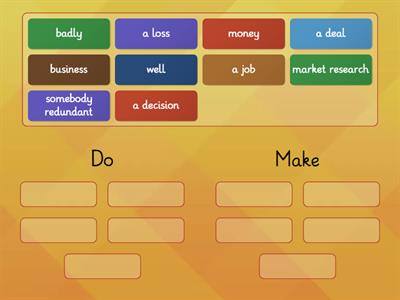 NEF UI U9 business vocabulary: make and do