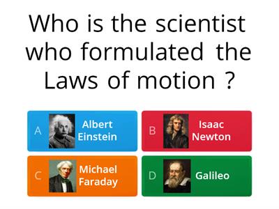 Grade 8 Newton's  First Law of Motion: Law of Inertia