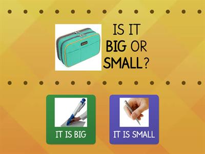 Big and small School Objects!