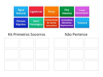 O que deve ter o kit de primeiros socorros? 