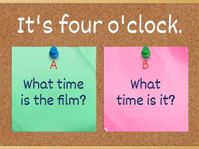 GG1 - What time is it? or What time is the ....?