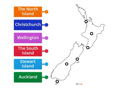 New Zealand map