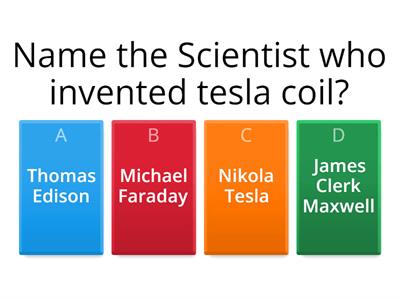 Tesla coil Evaluation Quiz