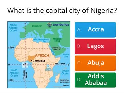 African capital cities quiz